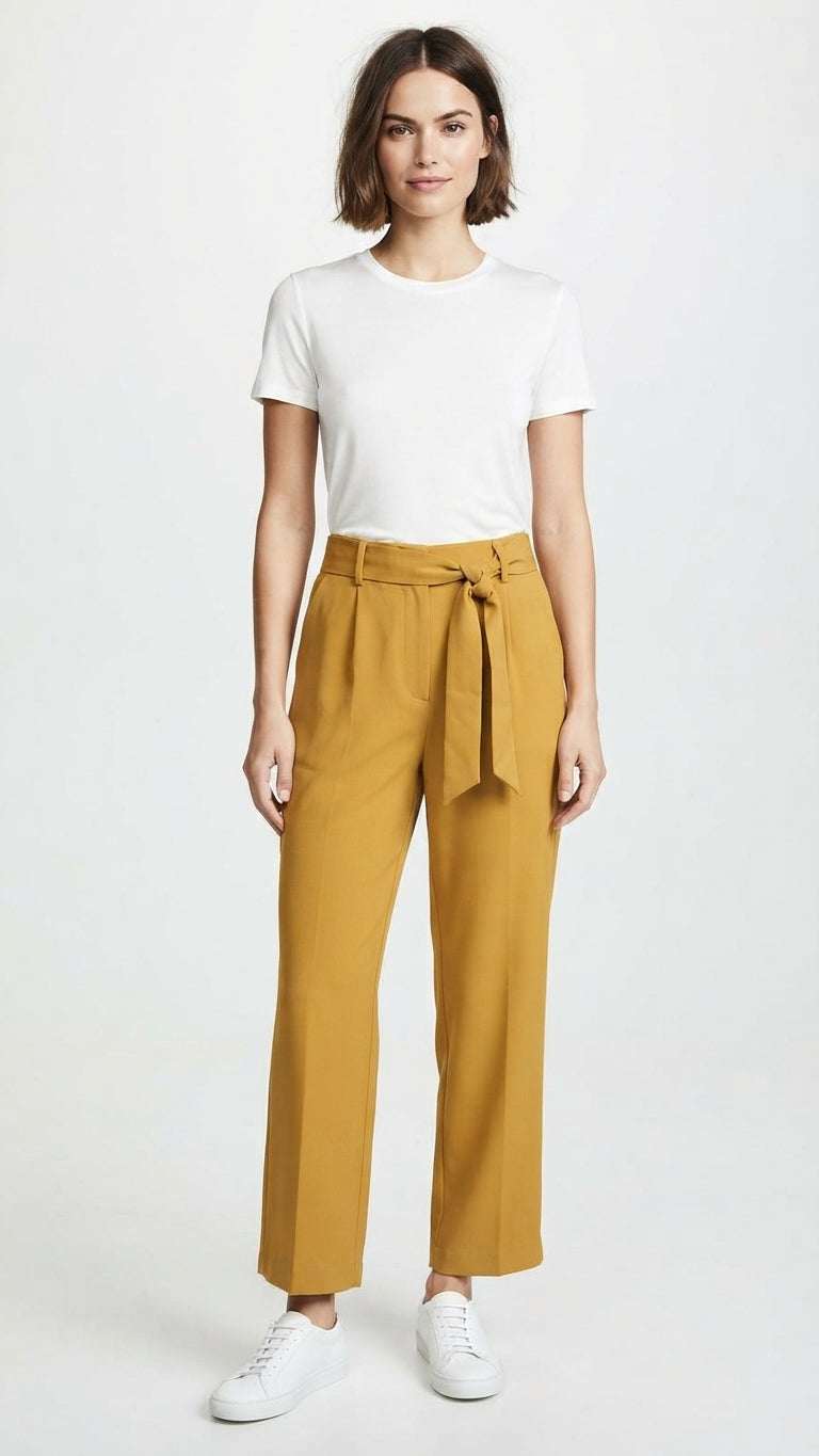 Pantalon Amarillo Selected Mujer 1094