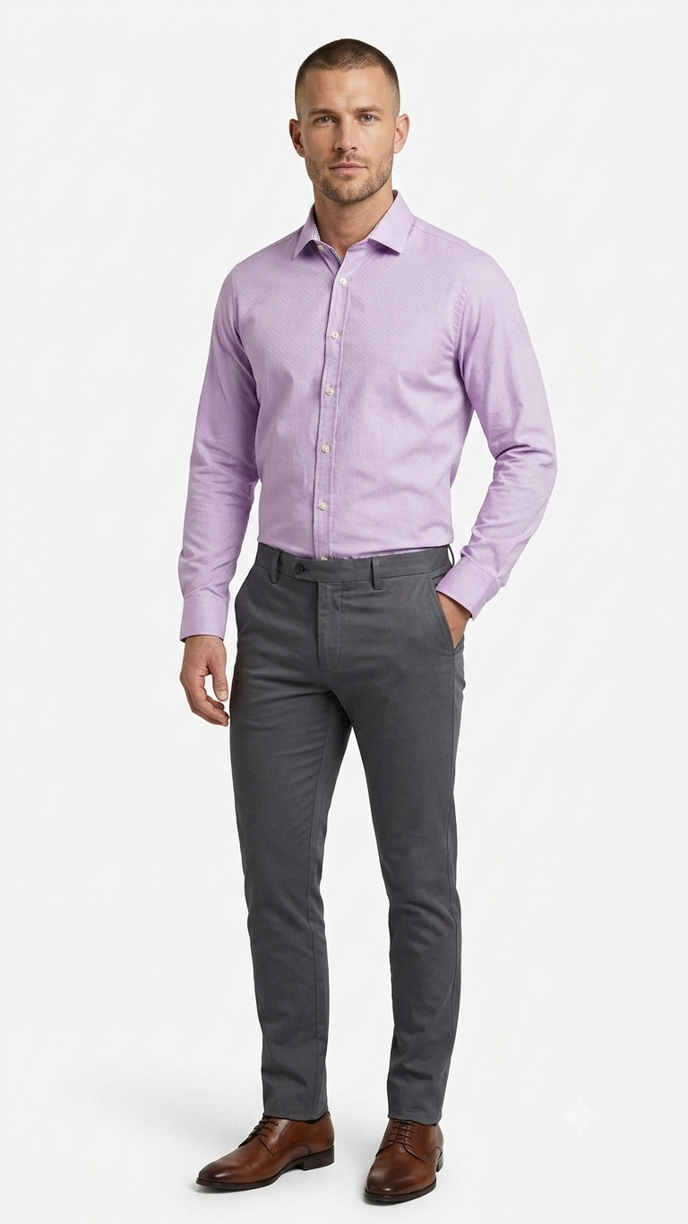 Camisa Selected Rosa Hombre 9942