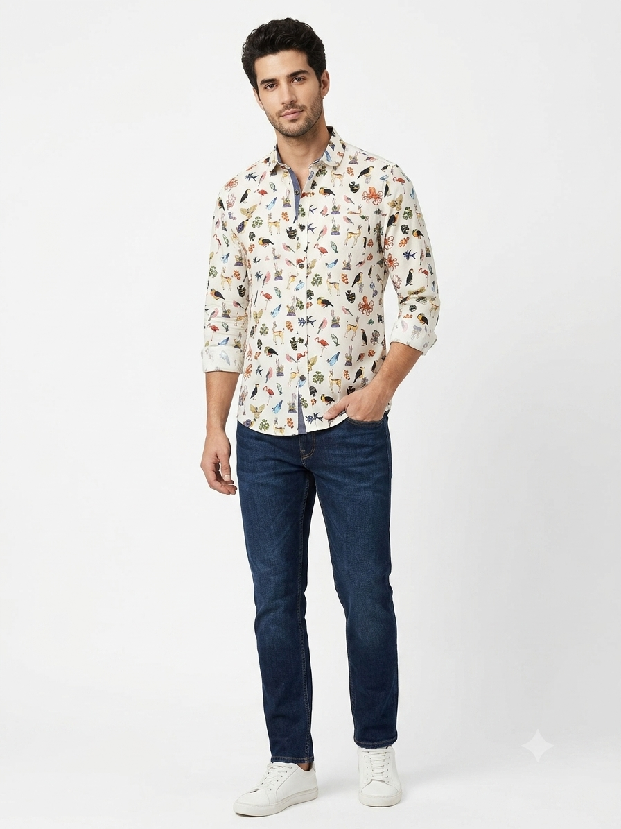 Camisa Selected Blanco Hombre