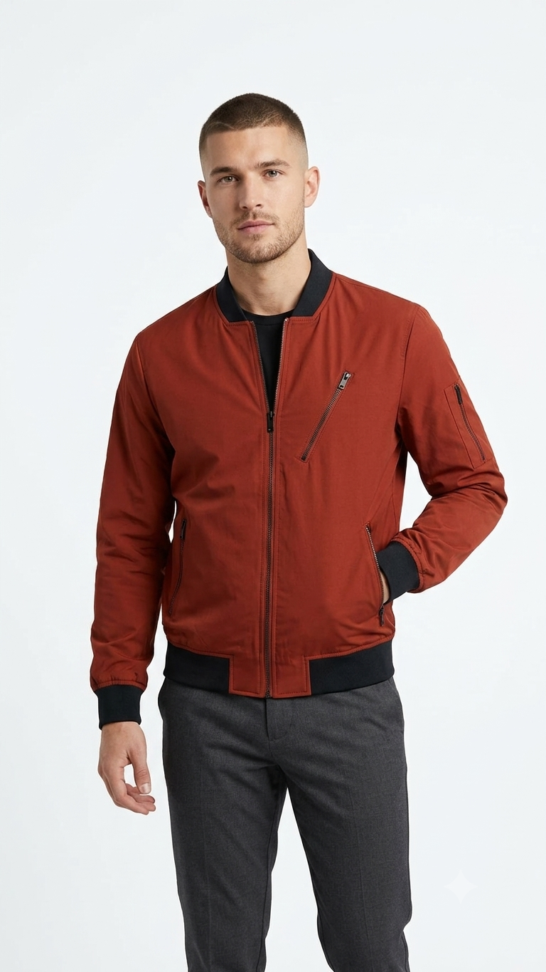 Chaqueta Selected Marrón anaranjado Hombre
