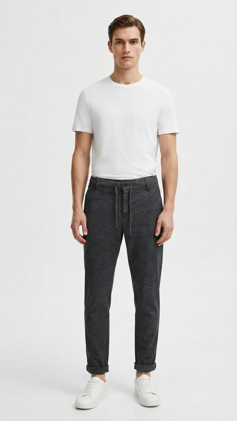 Pantalon Gris Selected Hombre 6466
