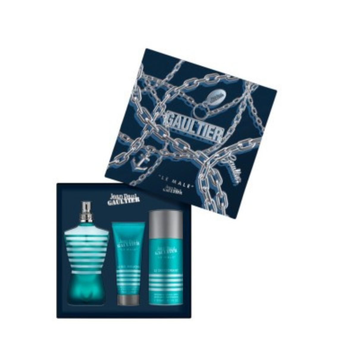 Estuche Le Male Jean Paul Gaultter Edt 125ML+150ML DEO + 75ML S/G Hombre