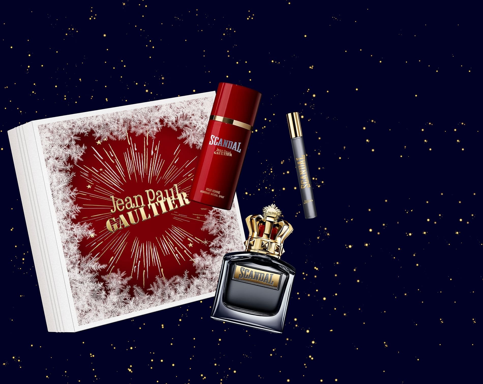Estuche Scandal Jean Paul Gaultter 100ML + 150Ml Deo + 10ML Hombre (Rojo)