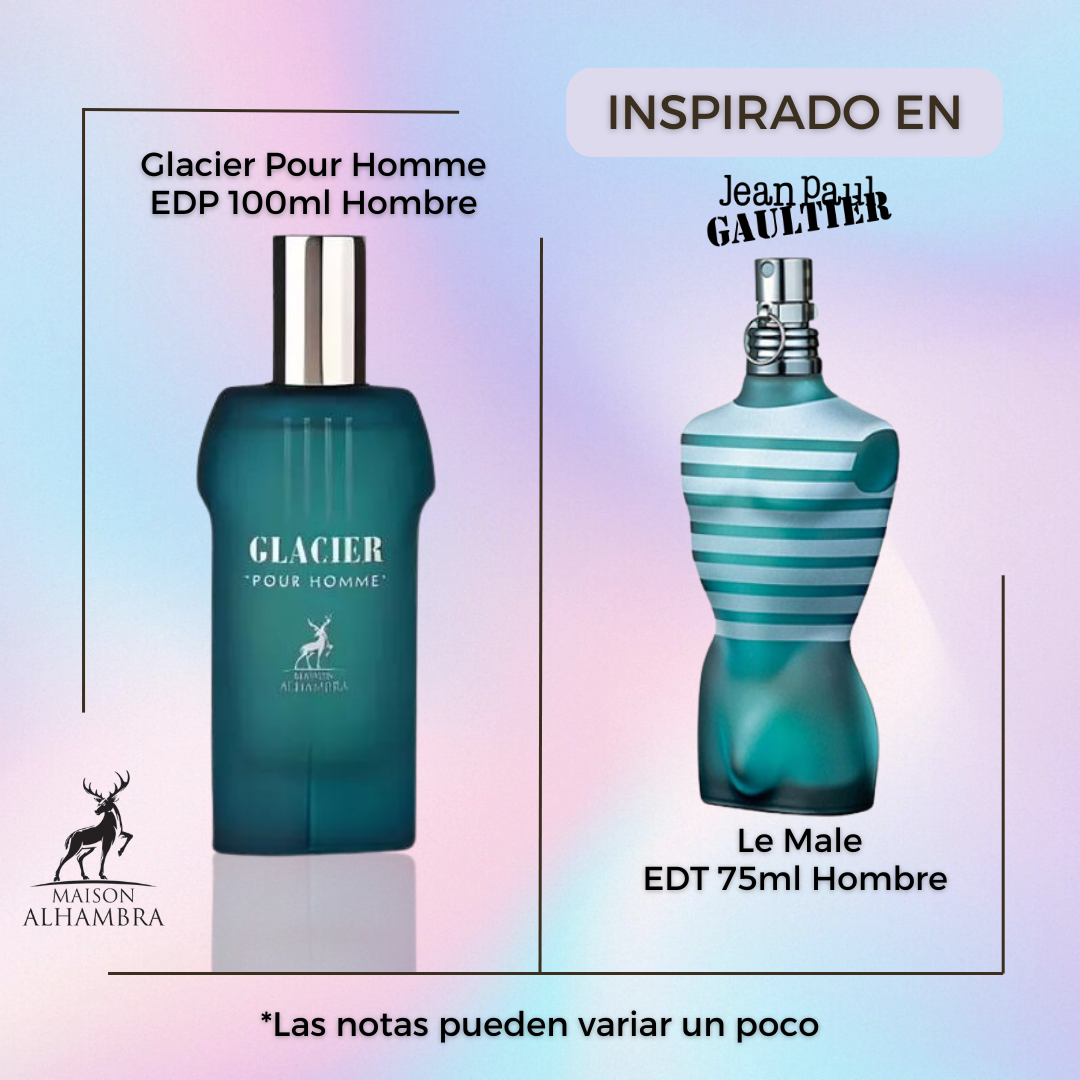 Glacier Pour Homme Maison Alhambra Edp 100Ml Hombre- Inspirado En Le Male De Jean Paul Gaultier