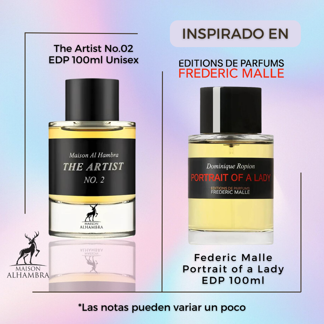 The Artist No.02 Maison Alhambra Edp 100ML Unisex- INSPIRADO EN FEDERIC MALLE PORTRAIT OF A LADY