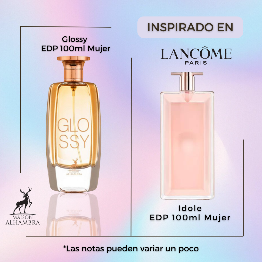 Glossy Maison Alhambra Edp 100ML Mujer- Inspirado En Idole Lancome