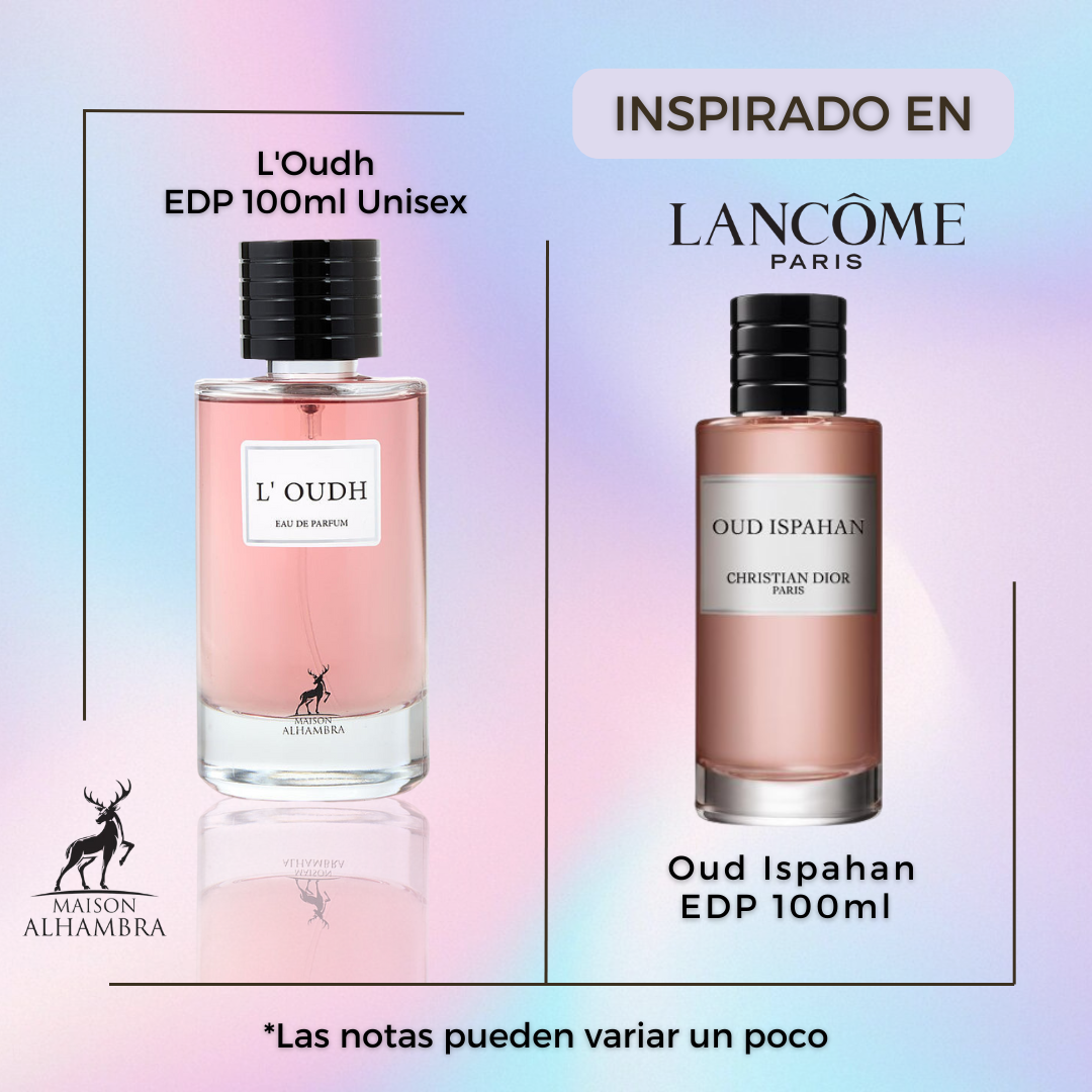 L'Oudh Maison Alhambra Edp 100ML Unisex- INSPIRADO EN OUD ISPAHAN