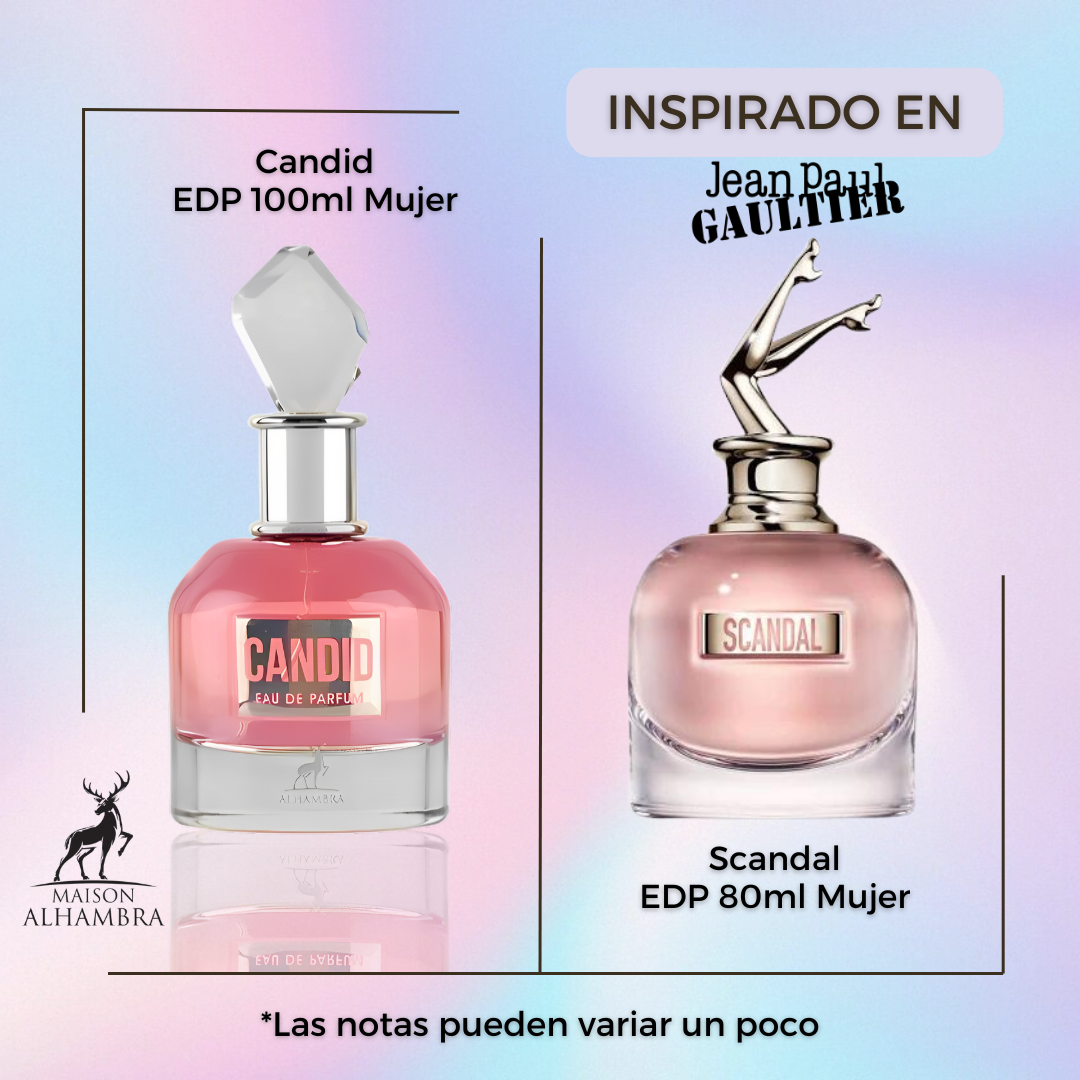 Candid Maison Alhambra Edp 100ml Mujer- Inspirado en Scandal Jean Paul Gaultier