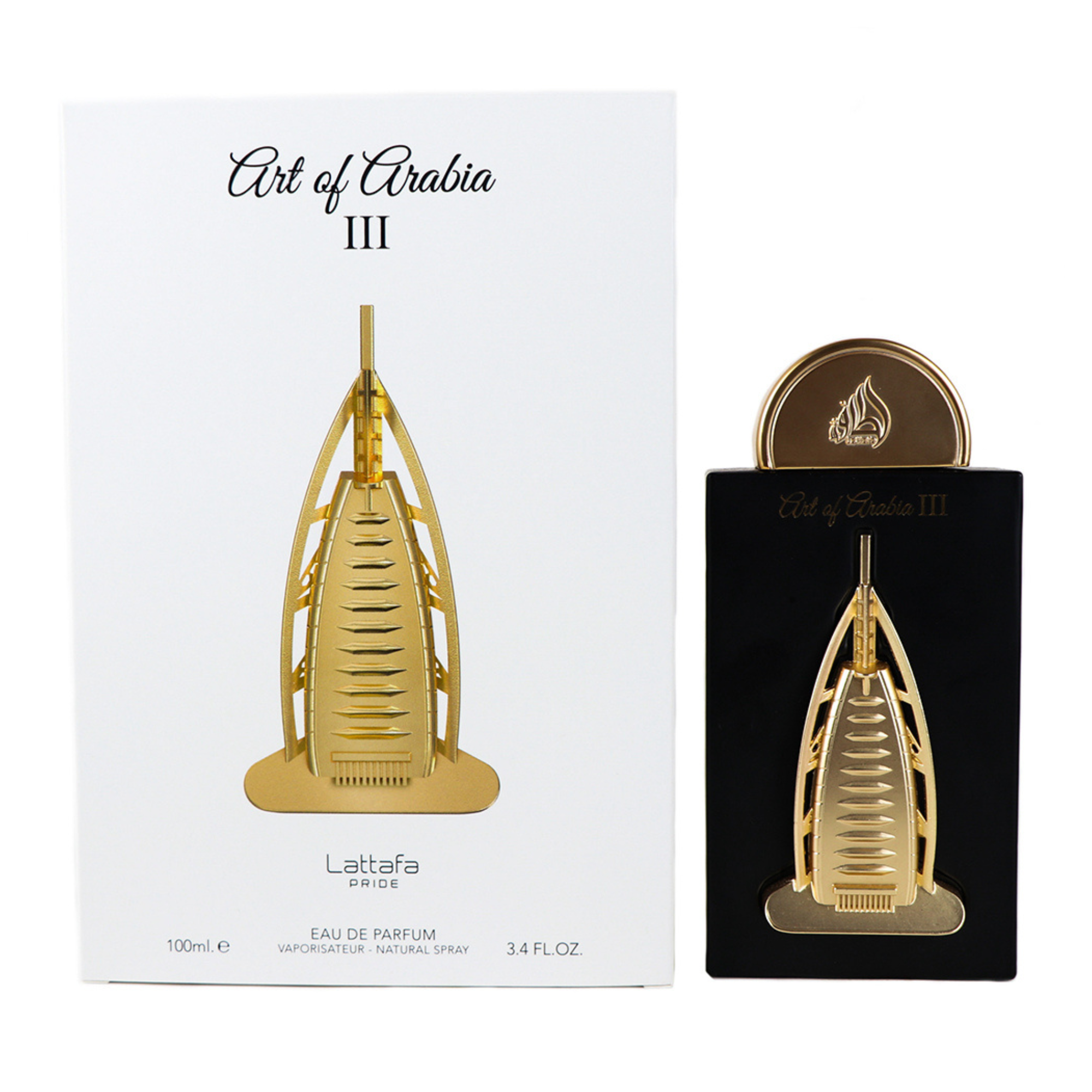 Art of Arabia III Lattafa Edp 100ML Unisex- Inspirado en Blonde Amber Clive Christian