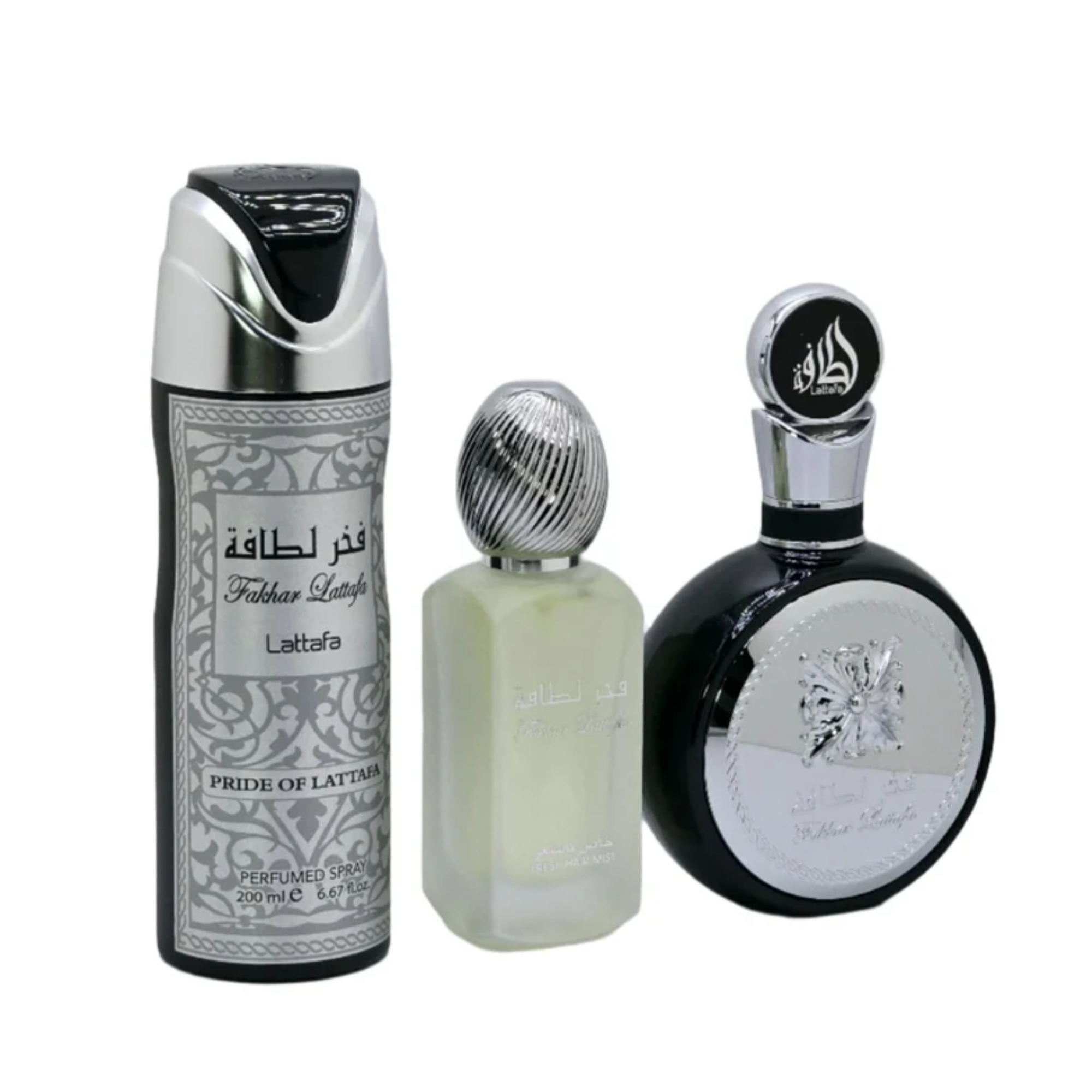 Estuche Fakhar Man Lattafa Edp 100ML+Perfume Spray 200Ml+Hair Mist 50Ml Hombre