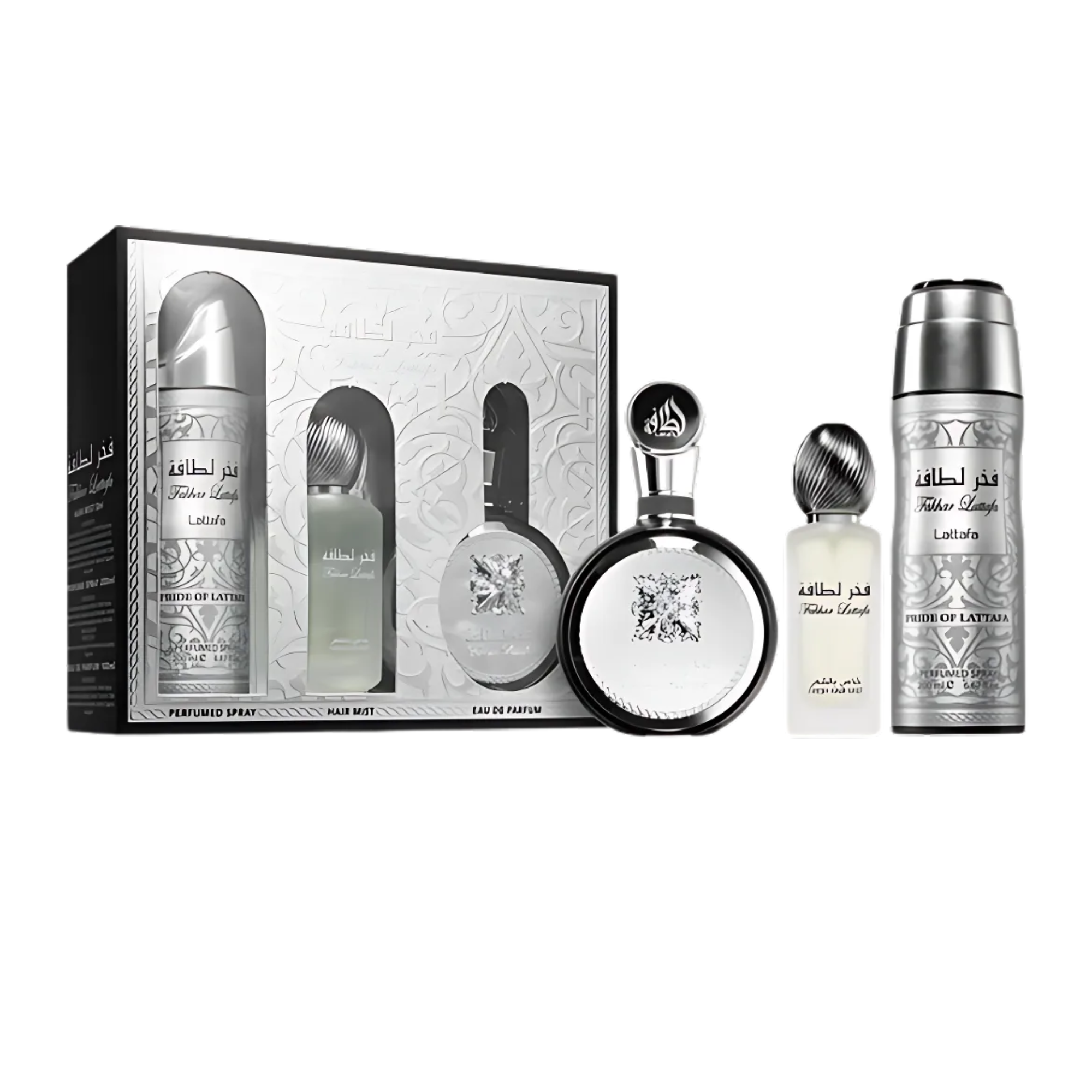 Estuche Fakhar Man Lattafa Edp 100ML+Perfume Spray 200Ml+Hair Mist 50Ml Hombre