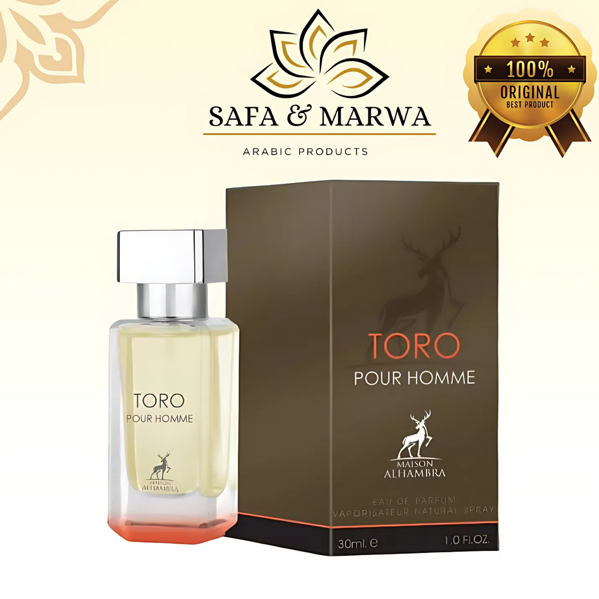 Toro Pour Homme Masion Alhambra Edp 30ML Hombre- Inspirado en Terre d Hermes Hermes