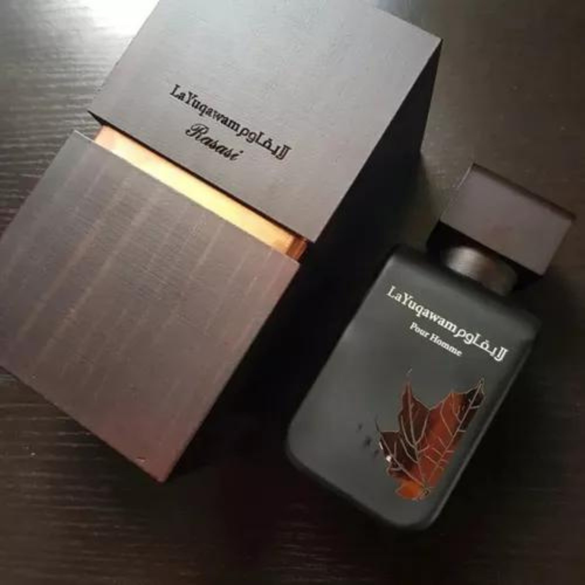 LA YUQAWAM RASAI EDP 75ML HOMBRE- Inspirado en Tuscan Leather Tom Ford