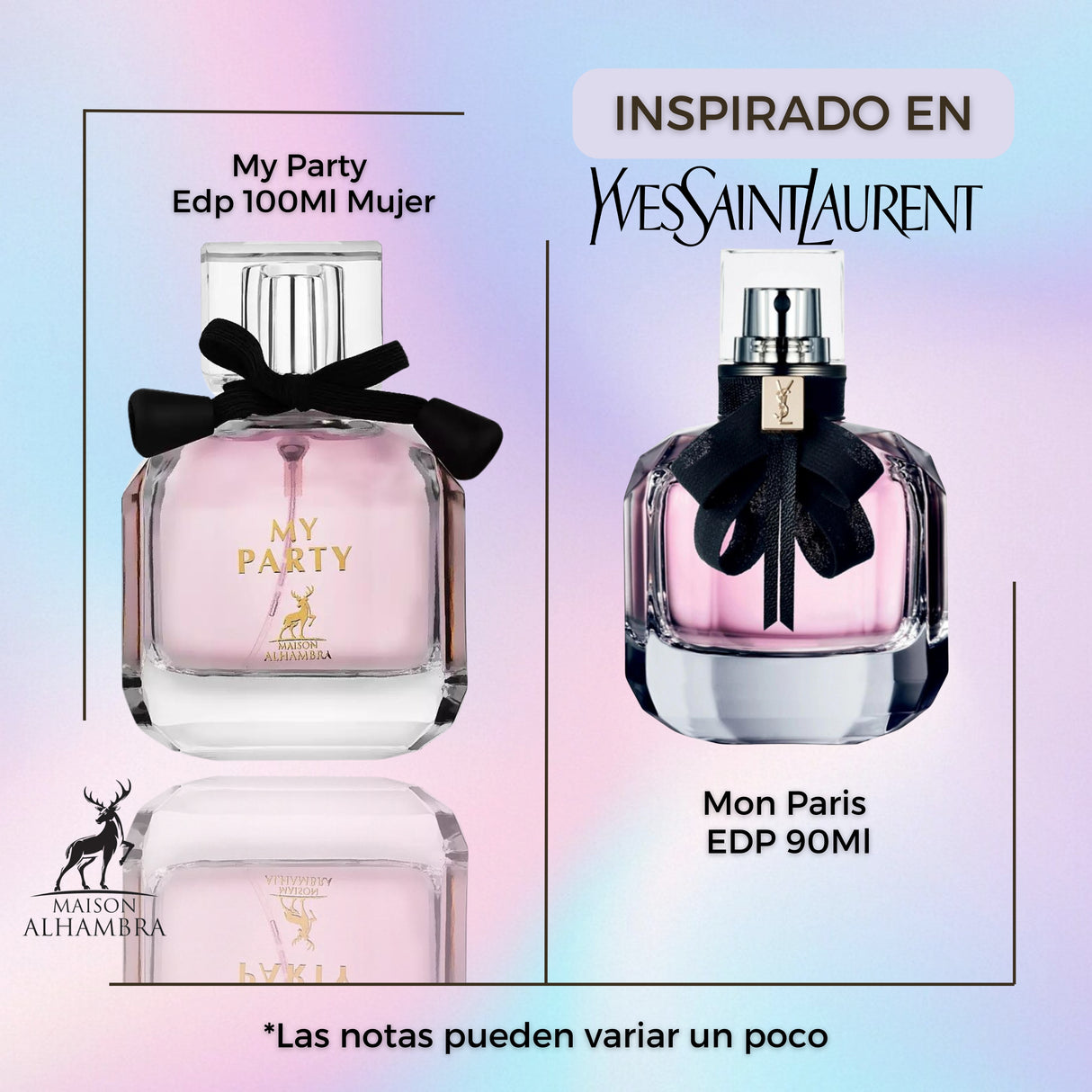 My Party Maison Alhambra Edp 100ML Mujer- Inspirado en Mon Paris Yves Saint Laurent