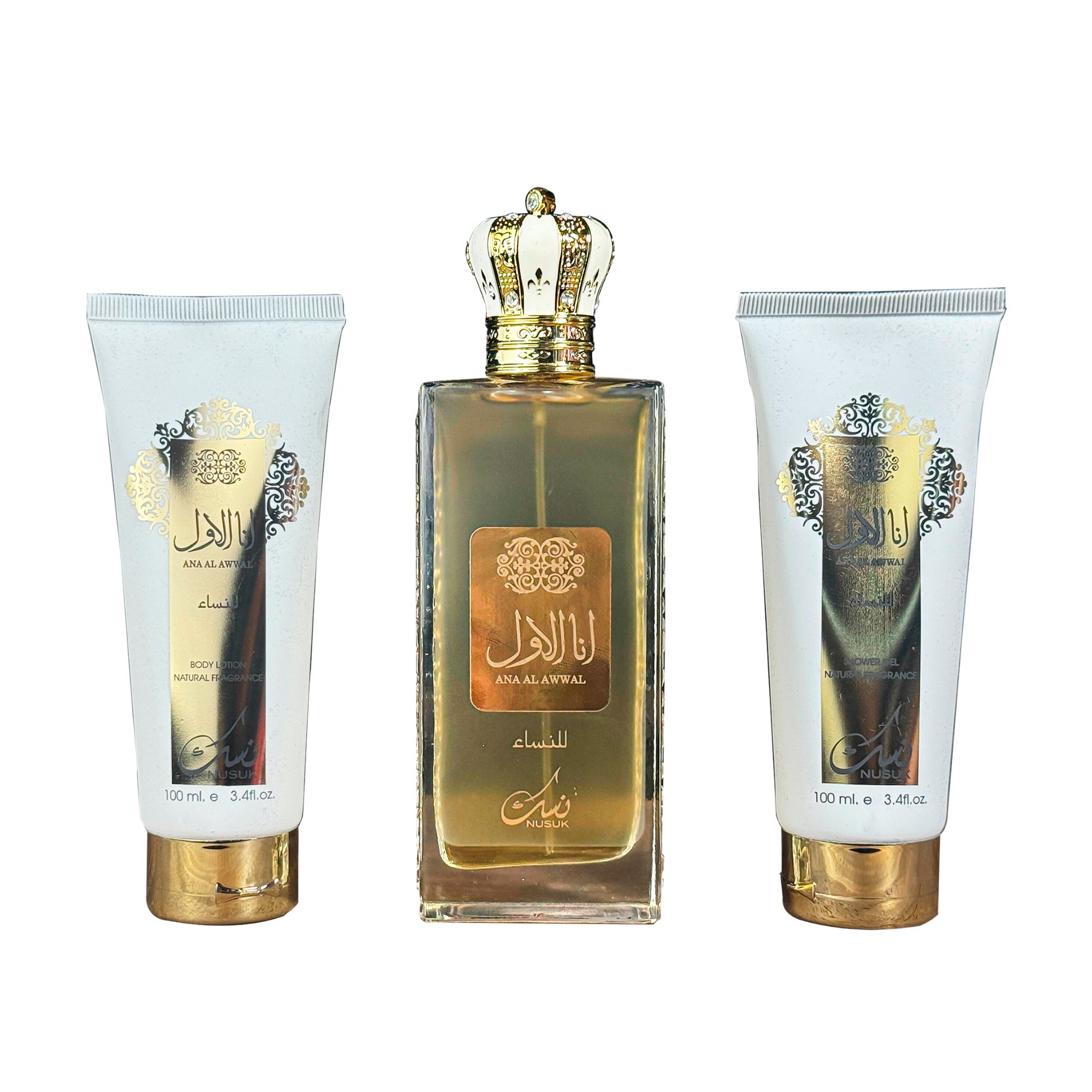 Estuche Ana Al Awwal Nusuk EDP 100ML +S/G 100ML +B/L 100ML Mujer