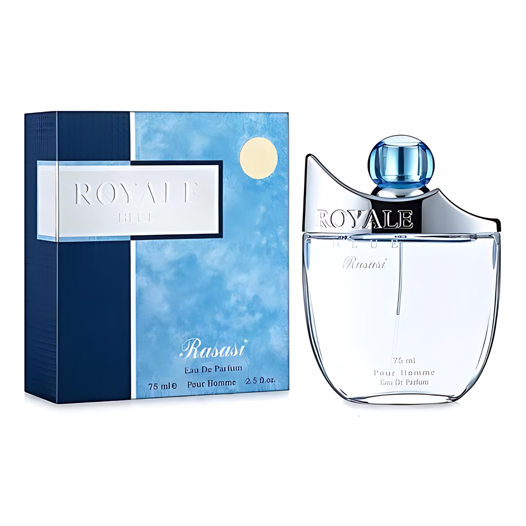 Royale Blue Pour Homme Rasasi Edp 75Ml Hombre- Inspirado en Aqva Pour Homme Bvlgari