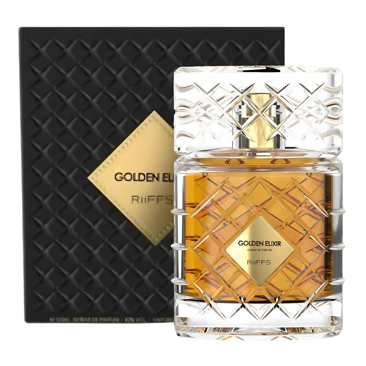Golden Elixir Riiffs Extrait De Parfum 100ML Unisex-Inspirado en Angels' Share By Kilian