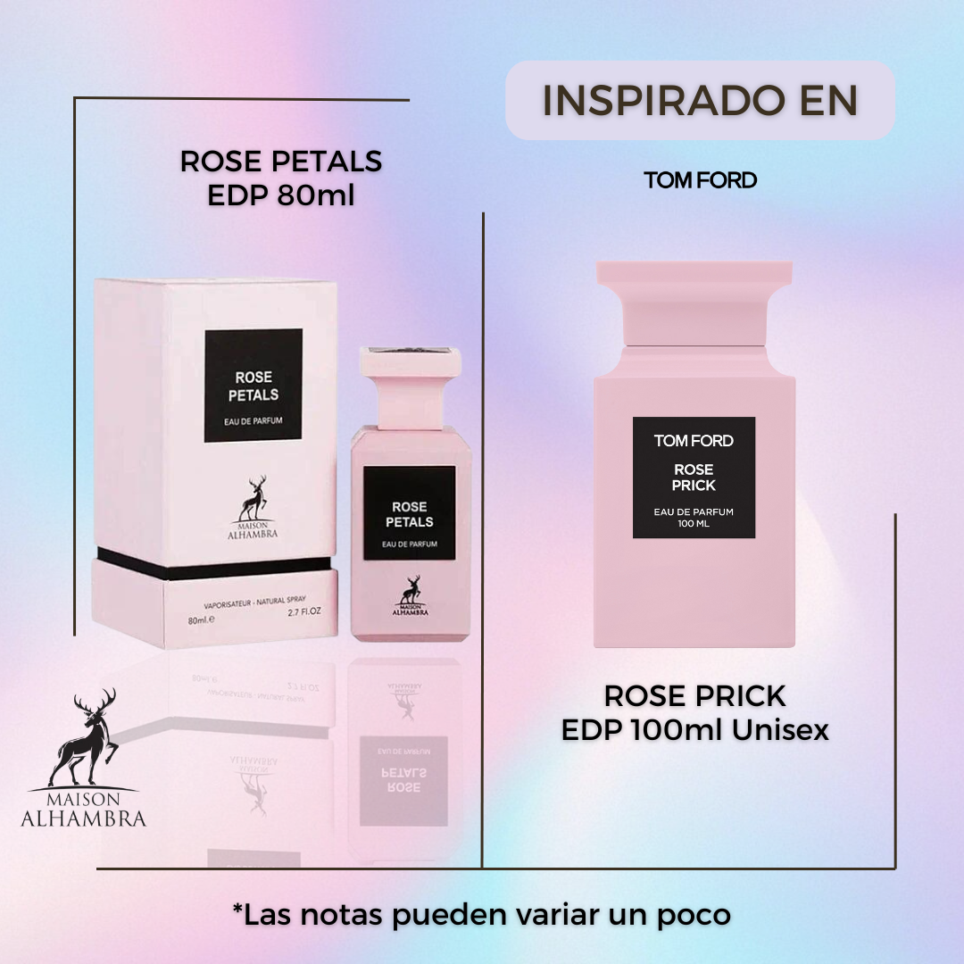Rose Petals Maison Alhambra Edp 80ML Unisex- Inspirado en Rose Prick de Tom Ford