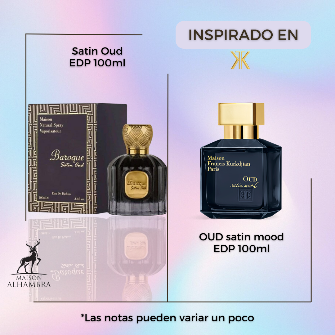 Maison Alhambra Baroque Satin Oud EDP 100 ML Unisex- INSPIRADO EN OUD SATIN MOOD