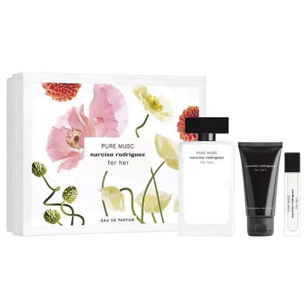Estuche Narciso Rodriguez Pure Musc For Her Edp 100Ml+10Ml+B/L 50Ml