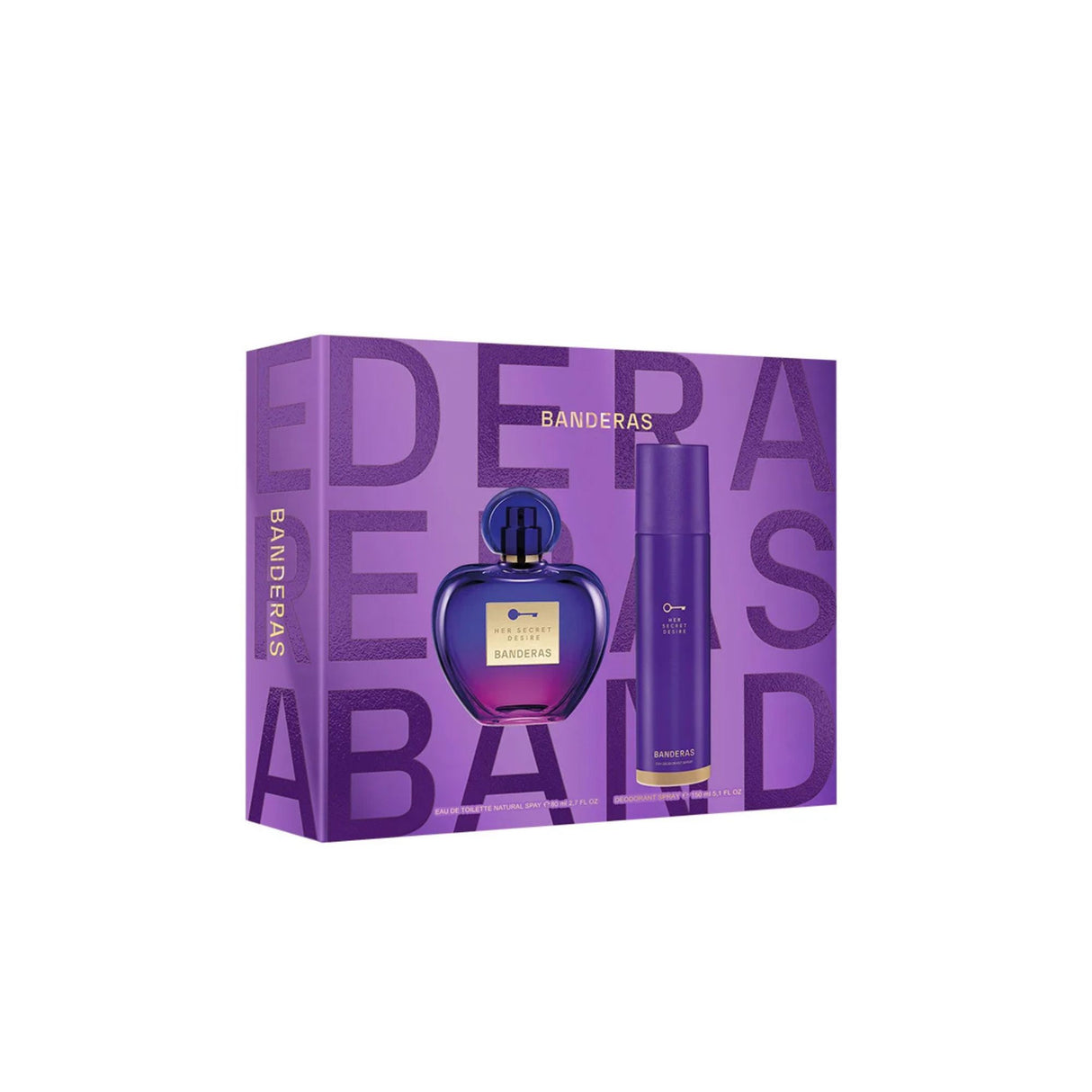 Estuche Her Secret Desire Antonio Bandera Edt 80ML +150ML Deo Mujer