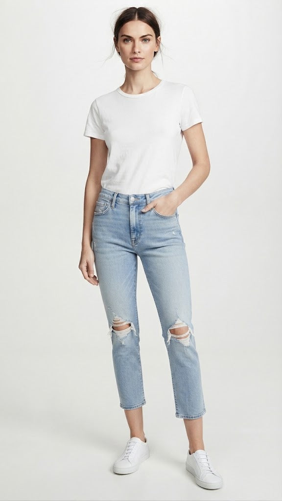 Jeans Denim Azul Claro Seleceted Mujer 5731