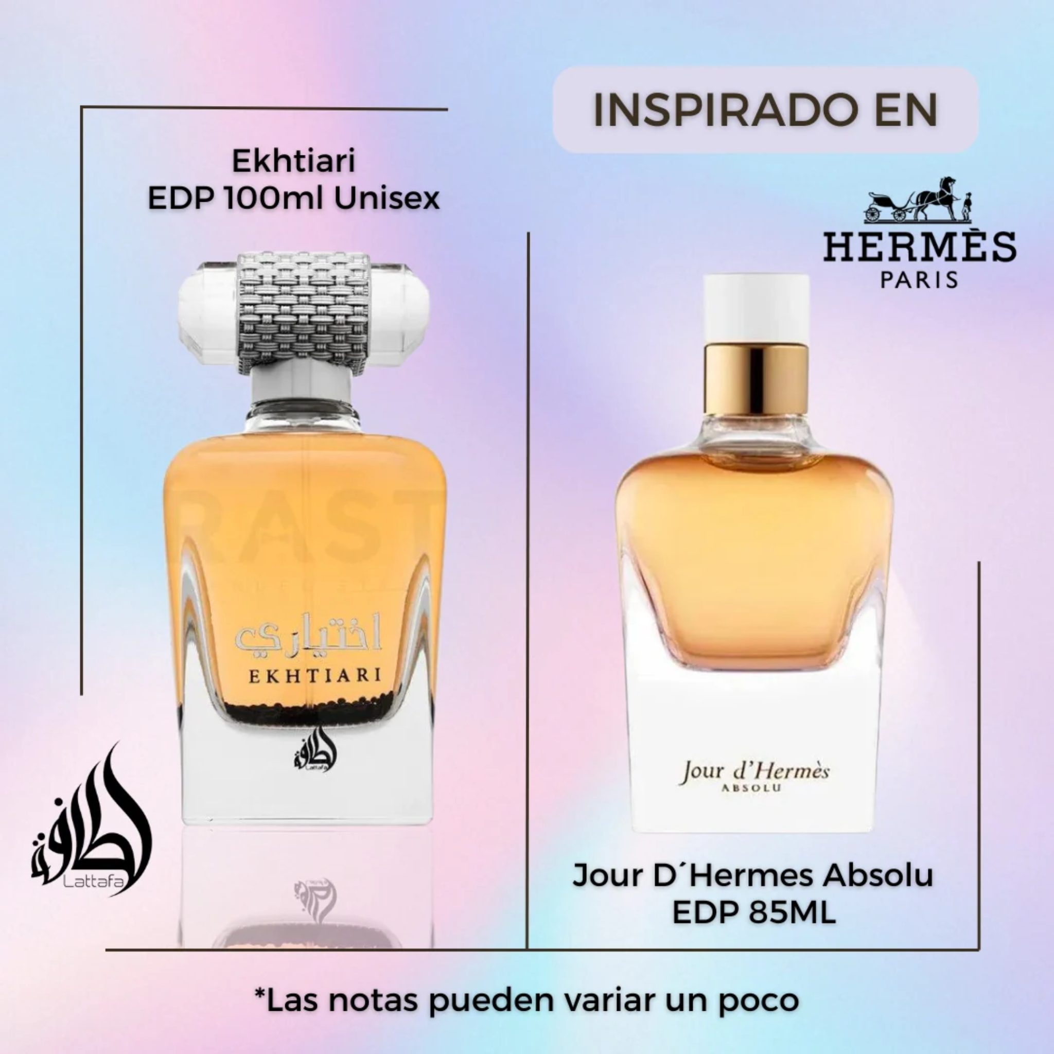 Ekhtiari Edp 100Ml Unisex- Inspirado en Jour d Hermes Absolu Hermes