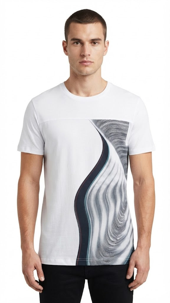 Polera Blanca Selected Hombre 8748