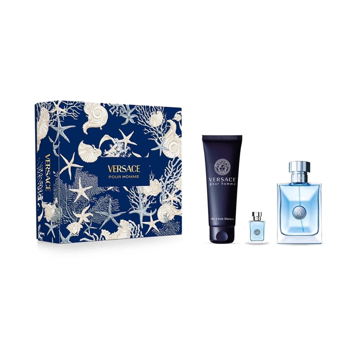Estuche Versace Pour Homme edt 150ML+ 5ml+ 100Ml Hombre