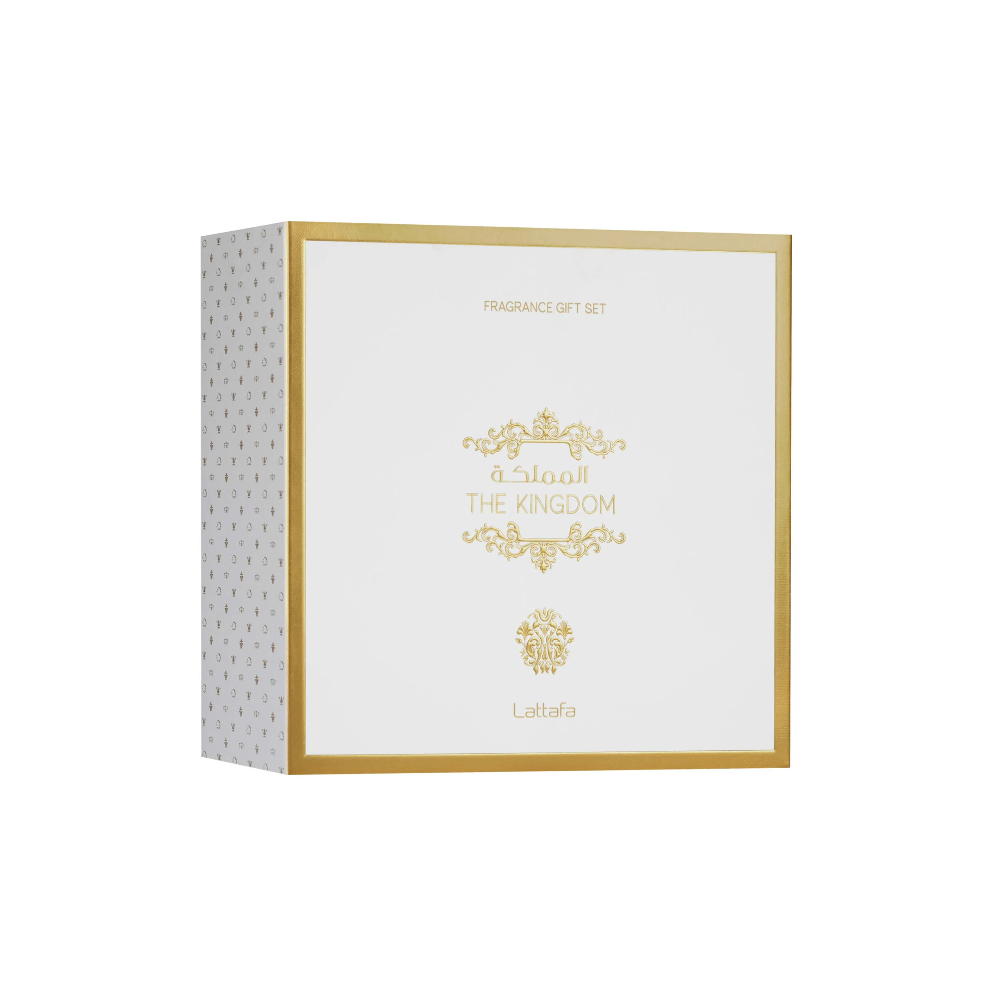 Estuche The Kingdome Lattafa Edp 100Ml + 12Ml + S/G 100Ml Hombre