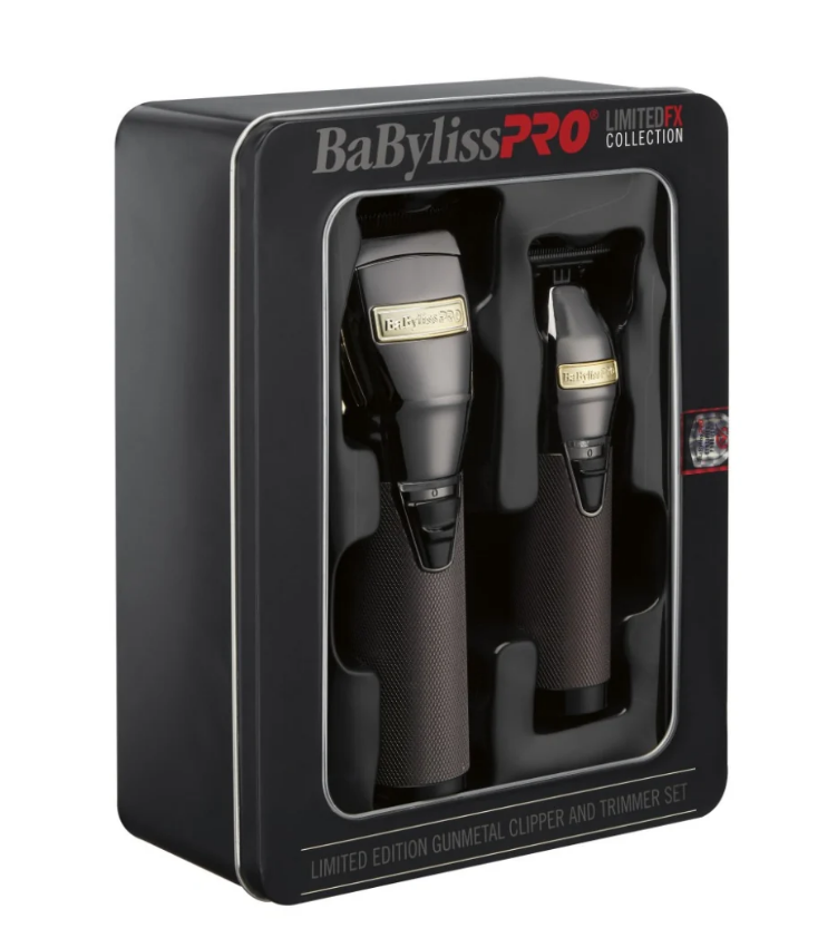 BaByliss Pro LIMITEDFX Collection Gunmetal Clipper & Trimmer .