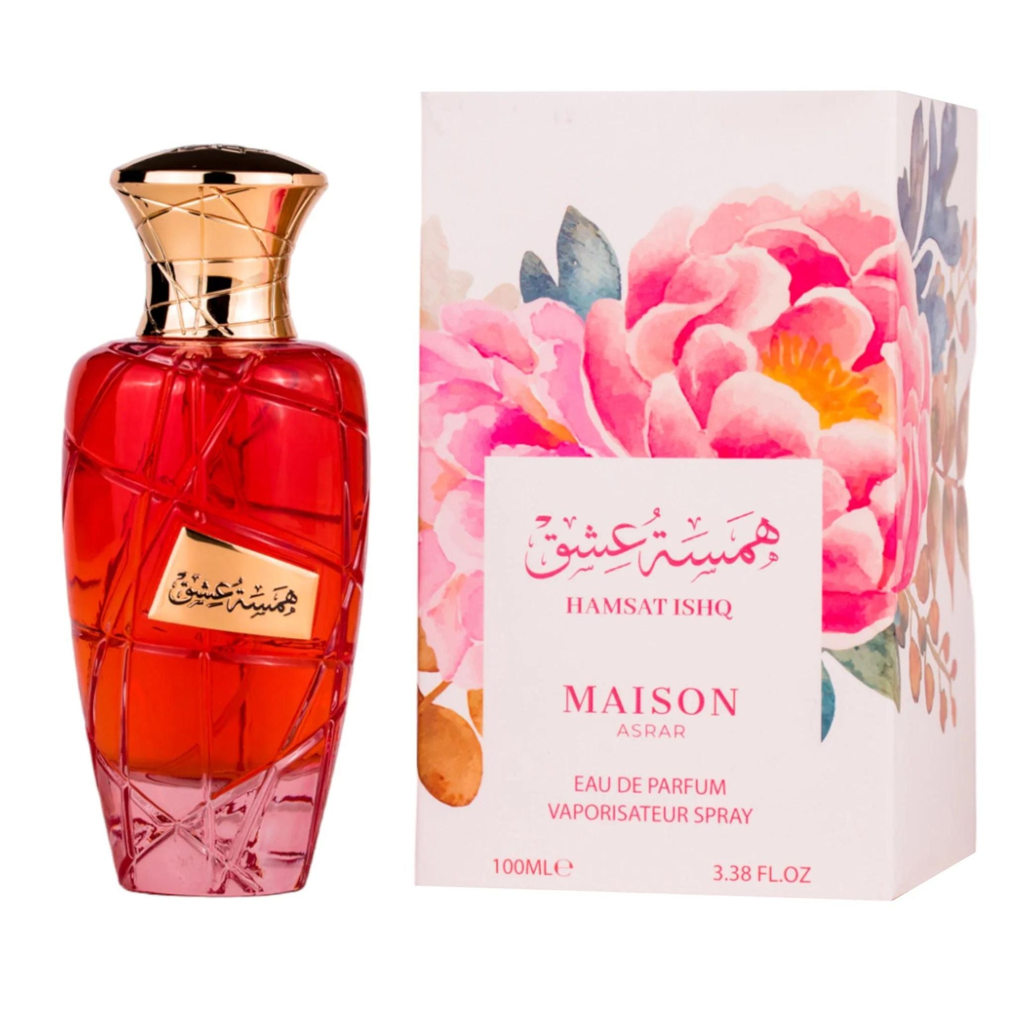 Hamsat Ishq Maison Asrar Edp 100Ml Mujer- Inspirado en Ameerat Al Arab Prive Rose Asdaaf