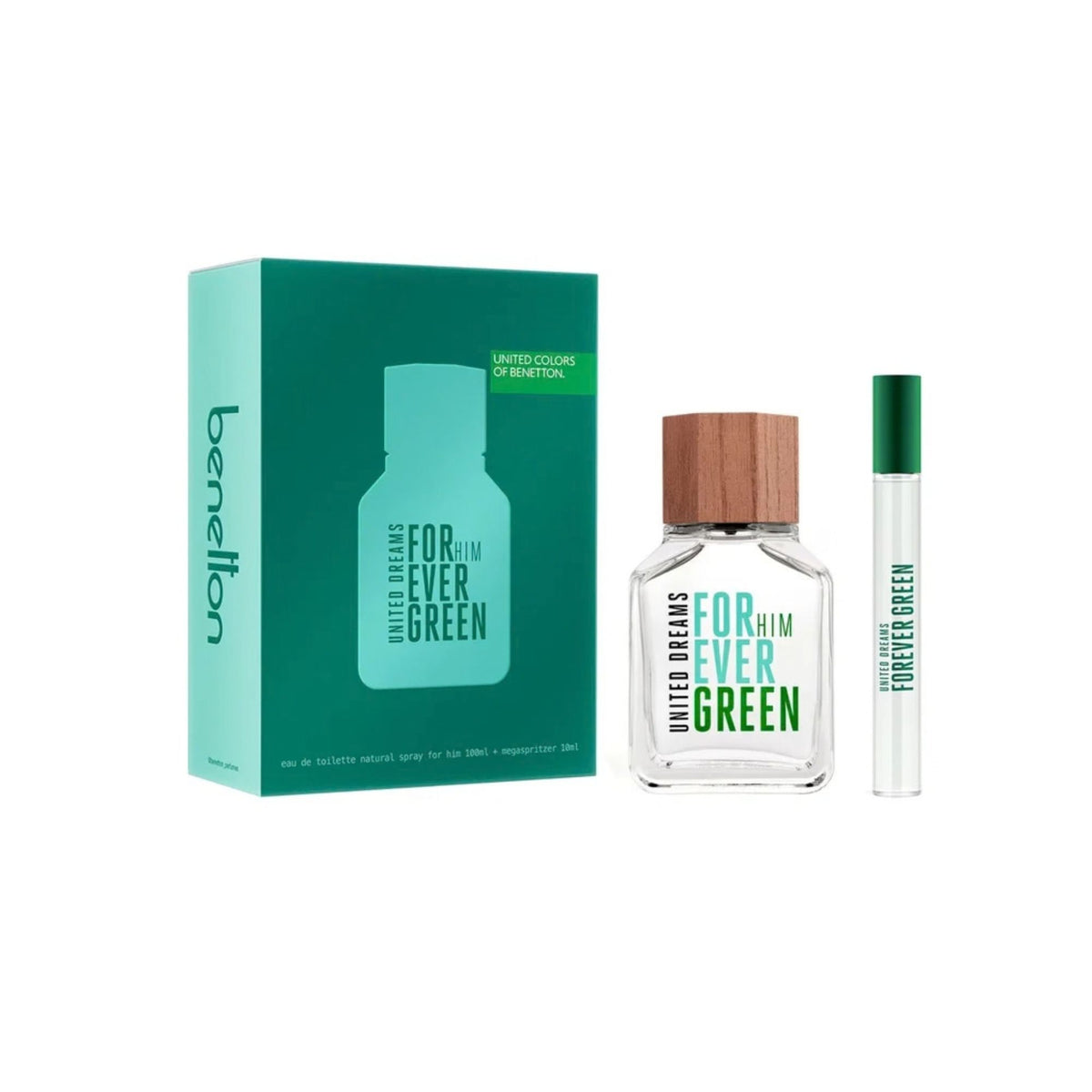 Estuche United Dreams For Him Ever Green Edt 100Ml + 10Ml Hombre