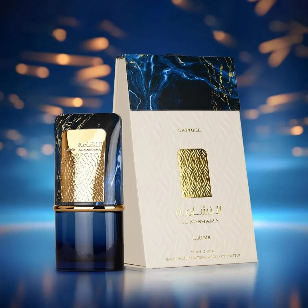 Caprice Al Nashama Lattafa Edp 100Ml Unisex- Inspirado en La Nuit de L Homme Bleu Electrique