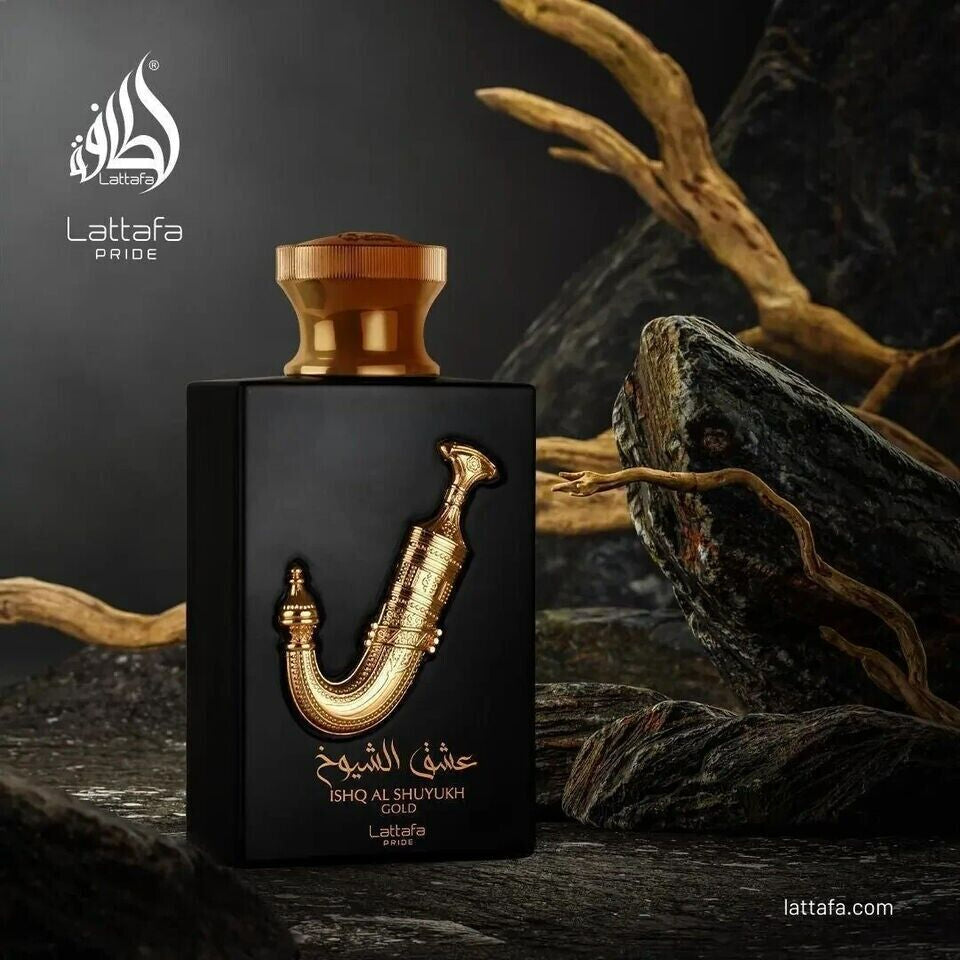 Pride Ishq Al Shuyukh Gold Lattafa Edp 100ML Unisex- Inspirado en Babycat Yves Saint Laurent