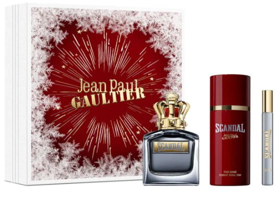 Estuche Scandal Jean Paul Gaultter 100ML + 150Ml Deo + 10ML Hombre (Rojo)