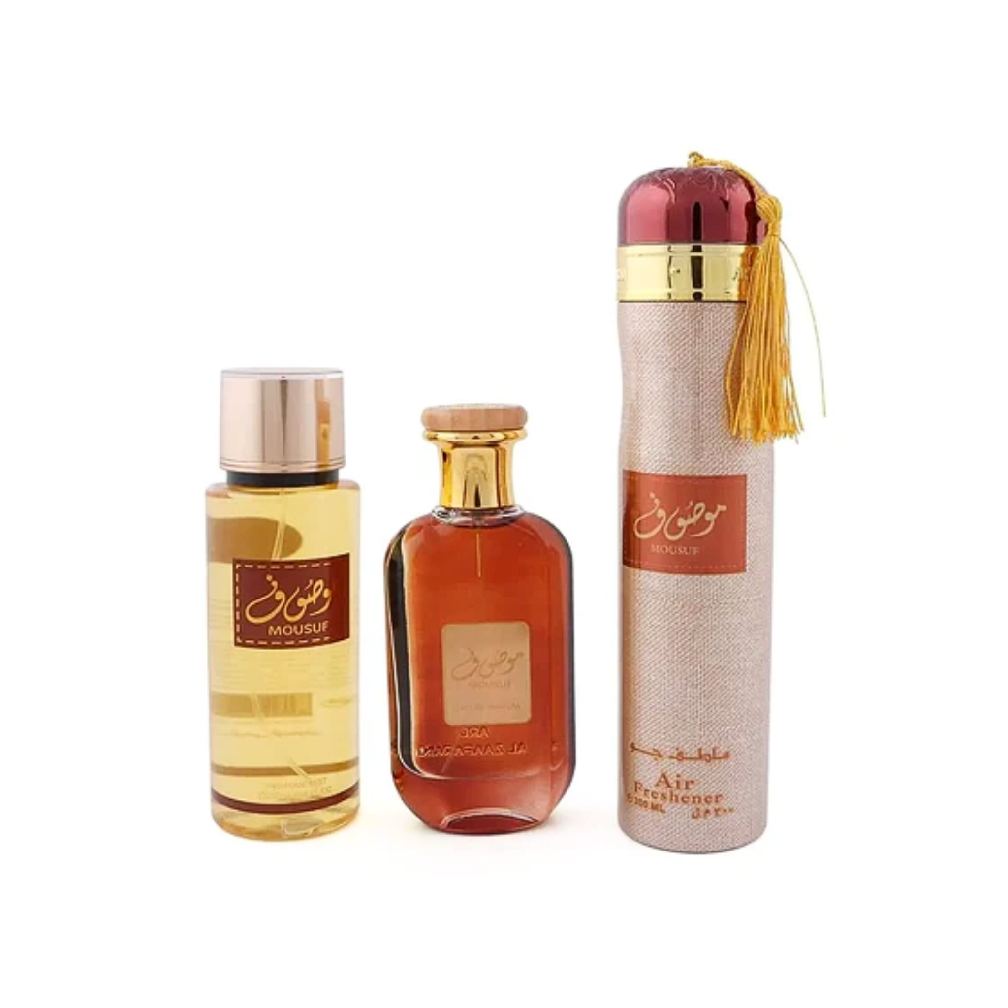 Estuche Mousuf Collection Ard Al Zaafaran Edp 100Ml +250Ml Perfume Mist + 300Ml Air Freshener