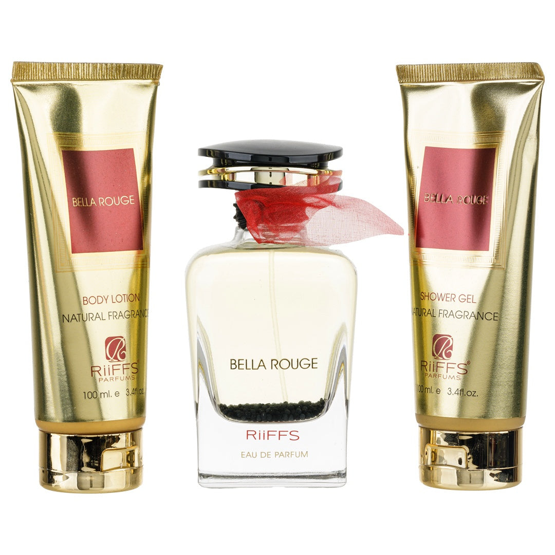 Estuche Bella Rouge Riiffs EDP 100ML +S/G 100ML +B/L 100Ml Mujer