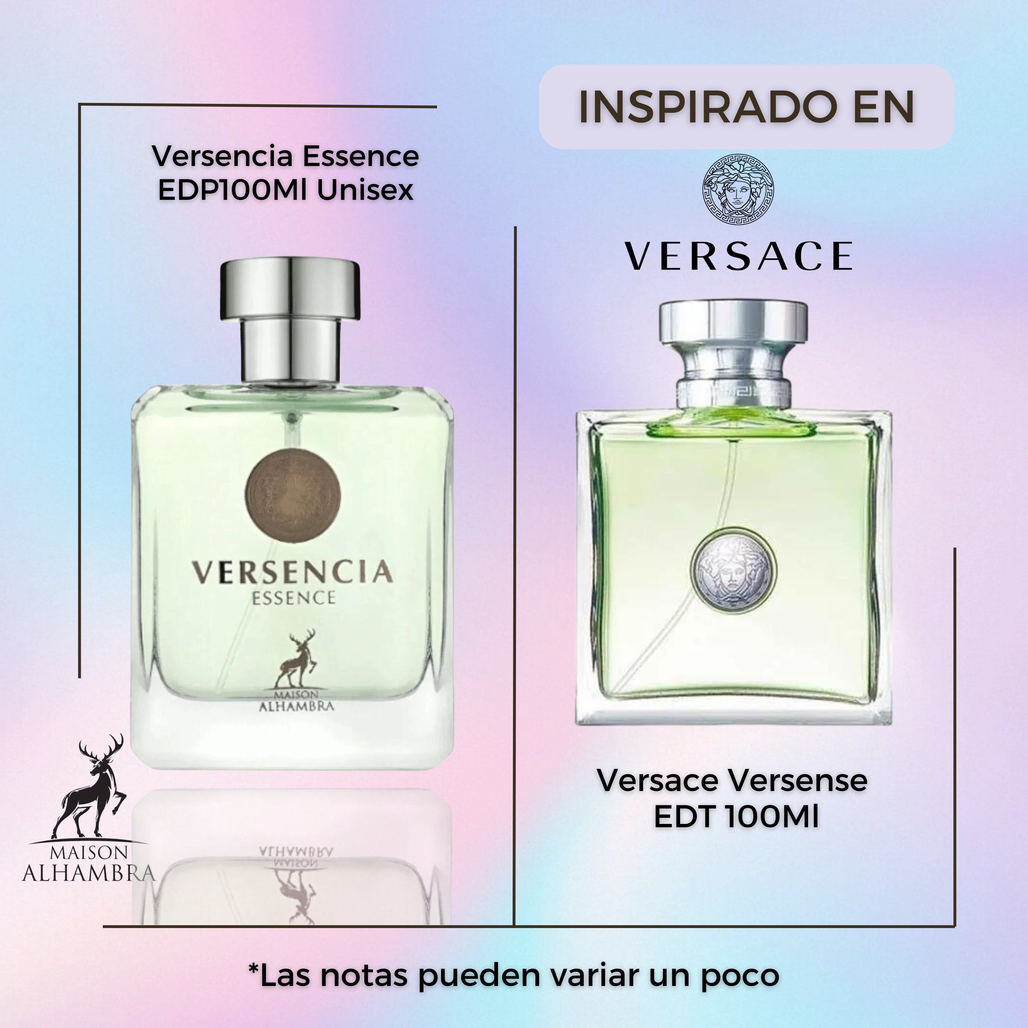Versencia Essence Maison Alhambra Edp 100ML Unisex- Inspirado En Versense De Versace