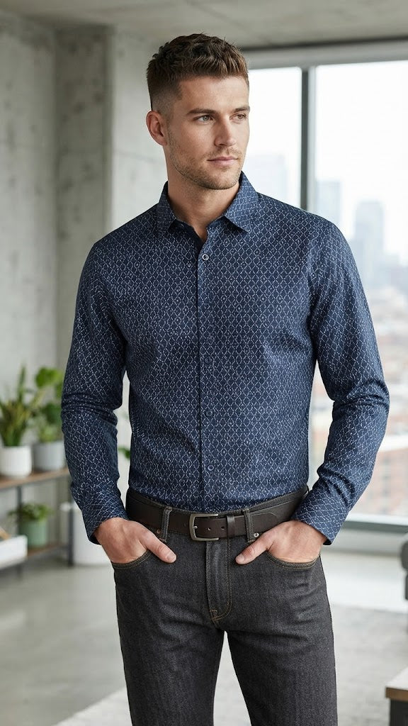 Camisa Azul Electrico Selcted Hombre 1023