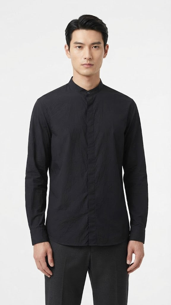 Camisa Negra Selected Hombre 9519