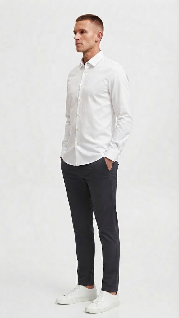 Camisa Blanca Selected Hombre 2024