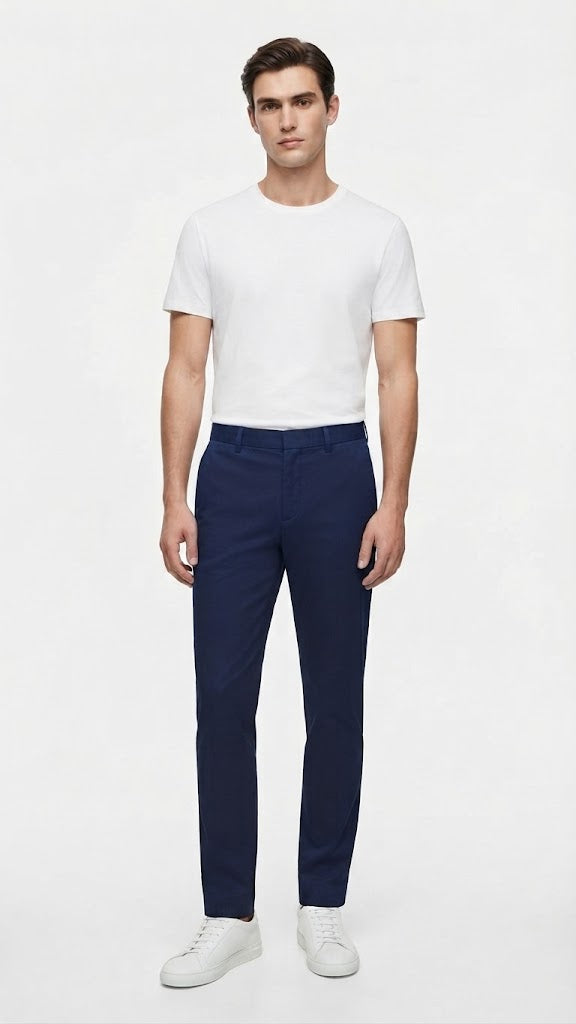 Pantalon Azul Marino Selected Hombre 2636