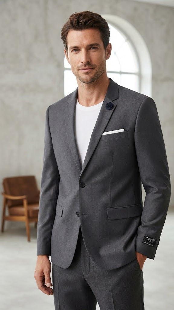 Blazer Gris Oscuro Jaspeado Selected Hombre 8638