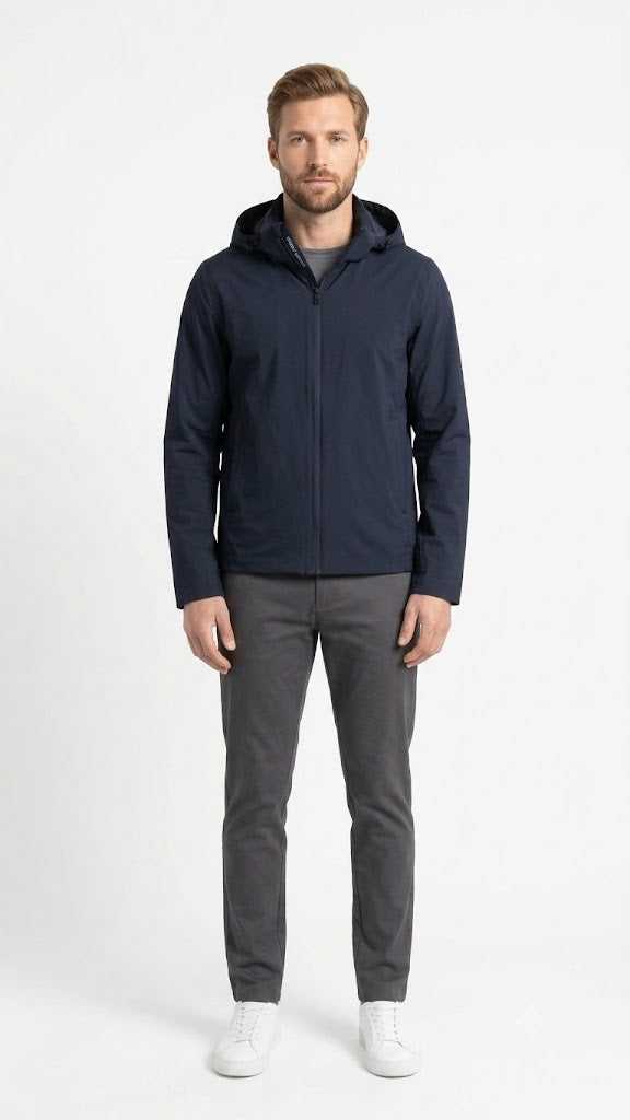 Chaqueta Casual Azul Para Homre 4838