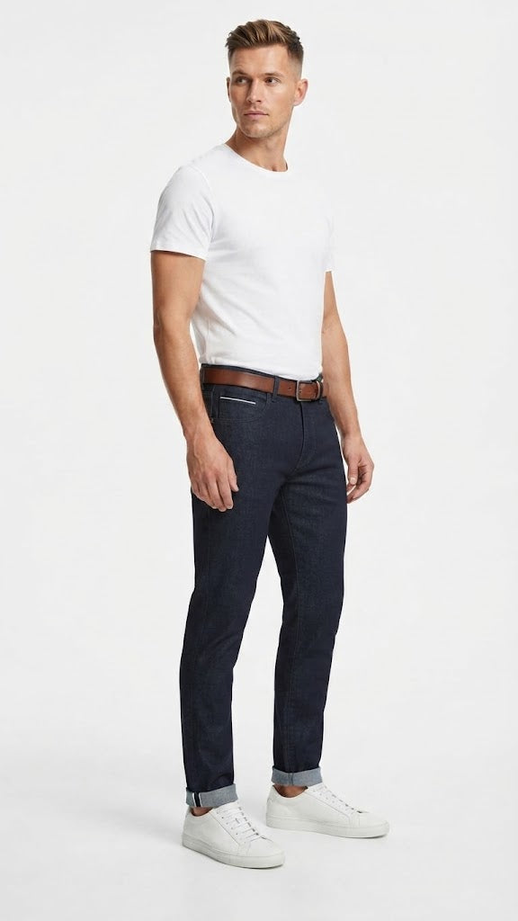 Jeans Denim Azul Oscuro Seleceted Hombre 6713