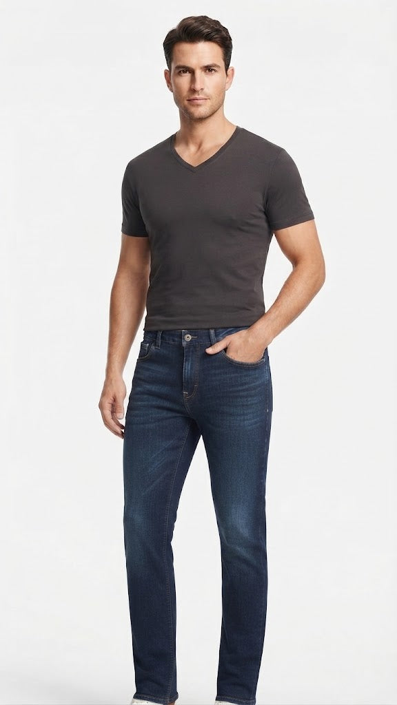 Jeans Denim Azul Medio Seleceted Hombre 1212