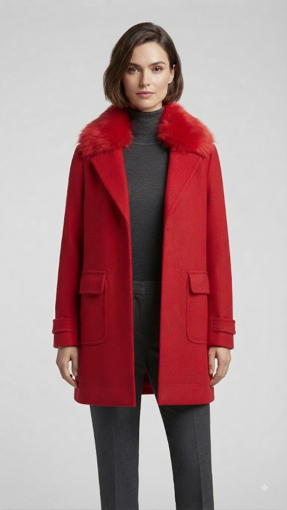 Abrigo Tango Rojo Only Mujer 2394