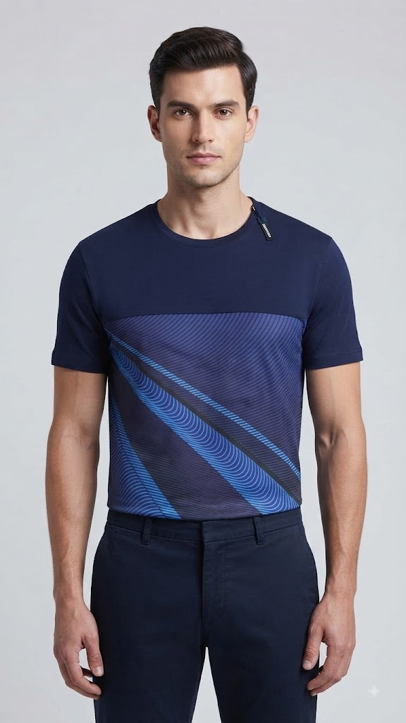 Polera Azul Marino Selected Hombre 8748