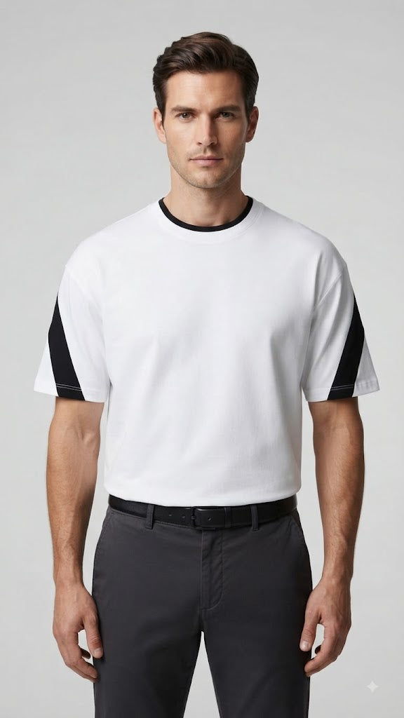 Polera Blanca Selected Hombre 7208